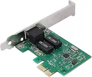 XUMIUZIY Wireless Card Adapter,Realtek 8111F PCI-E 10/100/1000mbps Single Port NIC Gigabit Ethernet LAN Network Card for 98SE/ME,/2000/XP/Vista/Windows7/8/10 Mac Linux Unix etc.