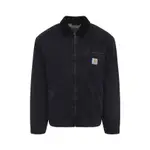 [Carhartt Wip] Carhartt Wip-Black Organic Cotton Og Detroit Coat-Uomo L STAND