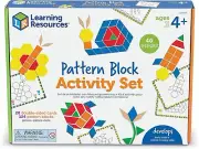 Learning Resources Pattern Block Activity Set Assorted Colors (LER 6134) LER6134