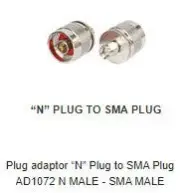 AD1072 Plug adaptor “N” Plug to SMA Plug