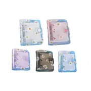 5PCS Portable 3 Hole Loose Leaf PVC Transparent Case Coil Mini Hand Ledger