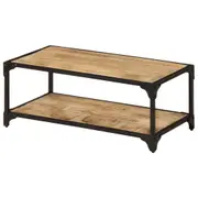 Coffee Table 90x45x35 cm Solid Rough Mango Wood vidaXL