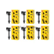 12590990 For Buick Allure Enclave Chevrolet 3.6L V6 6 pcs OEM NGK Ignition Coil (for: Saab)