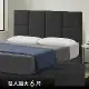 【Famo法摩】F101 亞麻貓抓布床頭片 黑色床頭板 超耐磨防潑水布料 好清潔保養6尺 - 雙大床頭片
