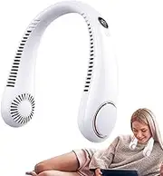 Bladeless Neck Fan - Quiet Rechargeable Neck Fan | Surround Air Delivery Lazy Wearable Fan for Walking, Hiking, Running