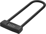 Puyueo U Shape Combination Lock,Heavy Duty Code Lock,Long Shackle Lock for Bike,Scooter,Glass Door,Gate