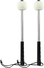 Cionyce 2 Pack Bass Drum Mallet Timpani Percussion Sticks 12.6" Stainless Steel Handles Drum Mallets Percussion