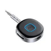 Bluetooth Aux Receiver, Portable 3.5mm Aux Car Adapter, Bluetooth 5.0 Wireless Audio Receiver for Car/Home Stereo/Wired Headphones/Speaker