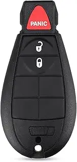 FLJKCT Car Key Shell 2+1 No Chip 3 Buttons Remote Case Smart Key Shell,for Chrysler 300 Town & Country,for Dodge Challenger Charger Durango