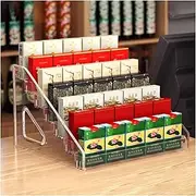 [CARLLEE] Clear Cigarette Display Rack, Acrylic Display Cabinet, Cigarette Showcases Display Holder, Matchbox Display Cabinet for Convenience Stores