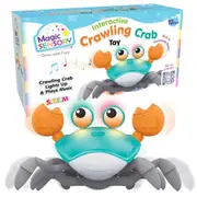 Magic Sensory Interactive Crawling Crab Toy (Blue)