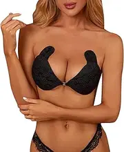 [Generic] Sports Bras with Cups Women Strapless Bra Breast Lift Push Up Bra Self Adhesive Silicone Bra Womens Bras Comfortable
