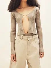 Jacquemus La Maille Pralù in Dark Beige
