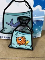 Baggie Buddies Blind Box Transparent Enamel Pin Goldfish New