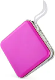 Hard Plastic CD/DVD Binder, Portable Storage wallet 30-capacity, Pink 32, pink