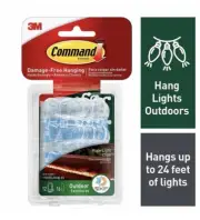 Command Outdoor Rope Light Clips with Foam Strips 17301CLRAW-ES