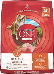 Purina ONE Weight Management, Natural Dry Dog Food, SmartBlend Healthy Weight Formula - 40 lb. Bag