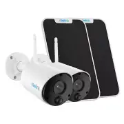 2set Wireless Wire-Free Security Camera HD 3MP Reolink Argus Eco & Solar Panel