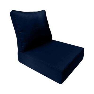 Pipe Trim Outdoor Deep Seat Cushion 23x24x6 Patio Furniture Seat Cushion AD101