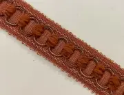 LEE JOFA ROSE "CARNIVALE BRAID" FRENCH CHENILLE PASSEMENTERIE TRIM FRINGE