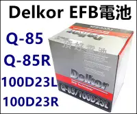 在飛比找Yahoo!奇摩拍賣優惠-頂好電池-台中 Delkor Q-85 / Q85R 100