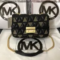 在飛比找Yahoo!奇摩拍賣優惠-美國代購MICHAEL KORS MK 新款菱格鉚釘 鍊條單