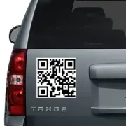 Custom QR Code Sticker Personalized Design Wall Business Vinyl Waterproof Decal
