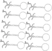 Abaodam 10pcs Soccer Sportman Keychains Decorative Pendants for Backpack Handbag Charm Unique Sport Keychains Family and Friends Party Favors