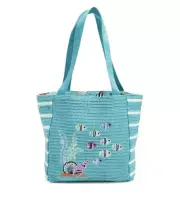 Vera Bradley Antilles Treasure Straw Tote NWT