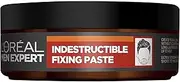 L'Oréal Paris Hair Pomade, Indestructible Strong Hold Paste, Long-lasting Matte Finish, Men Expert Extreme Fix, 75ml