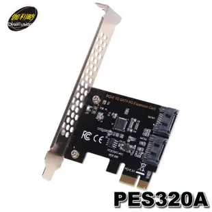 【MR3C】含稅附發票 黑/綠色隨機出貨 伽利略 PES320A PCI-E SATA6G 擴充卡 2-Port