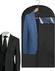 [Generic] Suit Bag | Coat Dust Cover - Space Saver Dustproof Storage Organizer with Zipper for Jackets Sweater Clothing Home Travel
