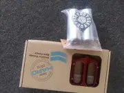 Haro Fusion 9/16 pedals red & Odessey pegs in chrome & pedal wrench