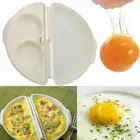 White Non-Stick Egg Omelet Wave Microwave Maker Pan Steamer Cooker Kitchen Tool