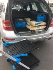 Cart Multi Use Functional Collapsible Cart Mobile Folding Trolley Crate Basket