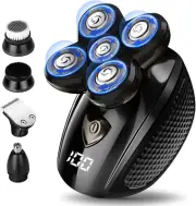 Bald Head Shaver,Electric Razor Head Shavers for Bald Men, 5-In-1 Head and Face