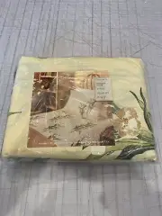 Vintage Utica JP Stevens Narcissus No Iron Percale King Fitted Sheet