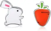[Generic] 100% Sweet Red Heart Enamel Girly Stud Earrings for Women Party Jewelry Gift