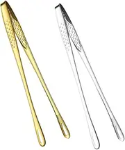 Food Tongs 304 Stainless Steel Steak Tongs Grilling Barbecue Tool Set for Cooking Kitchen Sturdy Strong