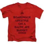 Monopoly Boys T-Shirt Boardwalk Lifestyle Red Tee