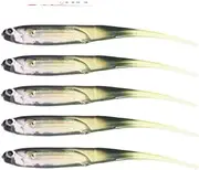 LLEIIshen 5pcs Mixed Colors Laser Wobblers Soft Lures 10cm 3g Easy Shiner Jig Swimbait Artificial Silicone Bait Carp Bass Fishing Tackle/1357