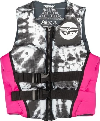 Fly Racing made with Neoprene Womens Floatation Vest (X-Large, Neon Pink/White/B