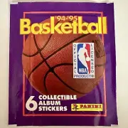 ONE (1) PACK 1994-95 PANINI BASKETBALL STICKERS/FACTORY SEALED/NEVER OPENED