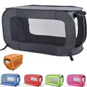 Portable Dog Kennel Pet Cat Cage Crate Travel Soft Folding Carrier Medium Black