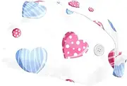 [FVQL] 2 Pack Scrub Caps Nurse Hats with Sweatband, Surgical Hats for Women, Heart and dot Pattern