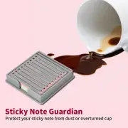 Sticky Note Holder with Stencil Practical Sticky Note Dispenser Reusable FaDOa