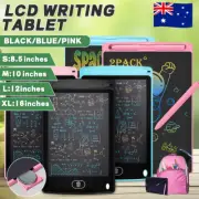 1-2X LCD Writing Tablet Electronic Drawing Notepad Doodle Board Kids Gift Office