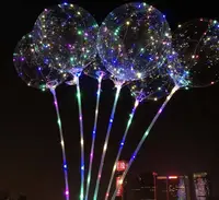 在飛比找松果購物優惠-18吋LED氣球附70cm桿子 聖誕節情人節 交換禮物 波波