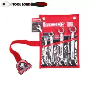 Sidchrome 4 Pce AF Imperial Flare Nut Spanner Set 3/8" - 7/8" in Roll SCMT21459