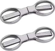 2Pcs Folding Scissors,Portable Stainless Steel Telescopic Cutter, Safety Foldabl